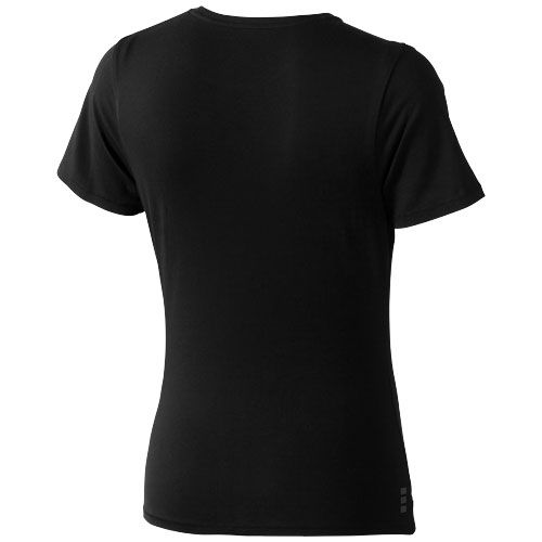 black Camiseta de manga corta para mujer