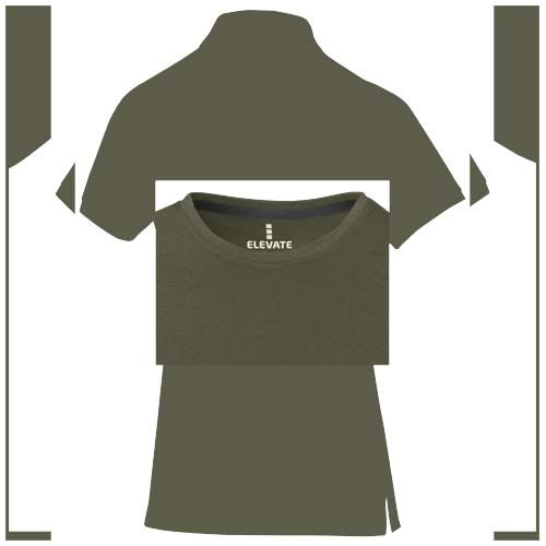 verde bosque oscuro Camiseta de manga corta para mujer