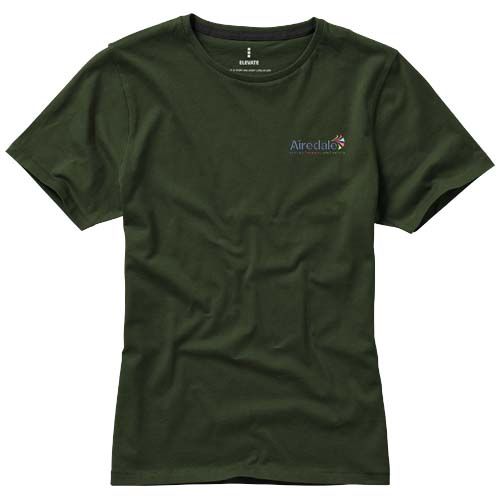 verde militar Camiseta de manga corta para mujer Nanaimo