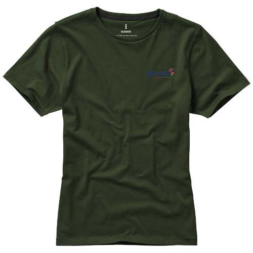 verde militar Camiseta de manga corta para mujer Nanaimo