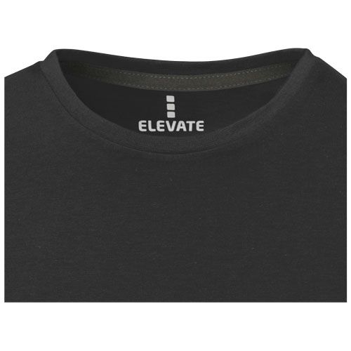 black Camiseta de manga corta para mujer