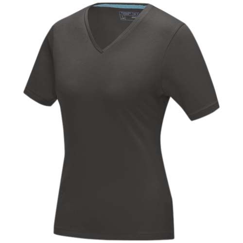 gris tormenta Camiseta orgánica de manga corta para mujer