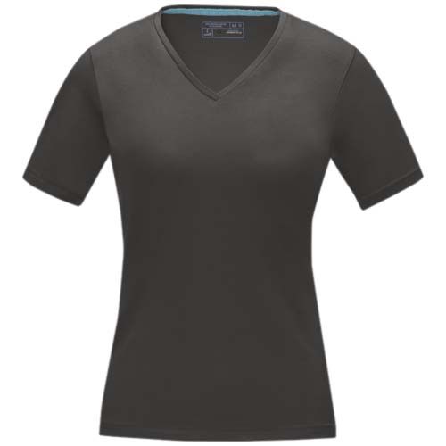 gris tormenta Camiseta orgánica de manga corta para mujer