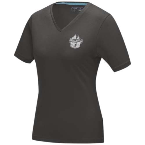 gris tormenta Camiseta orgánica de manga corta para mujer