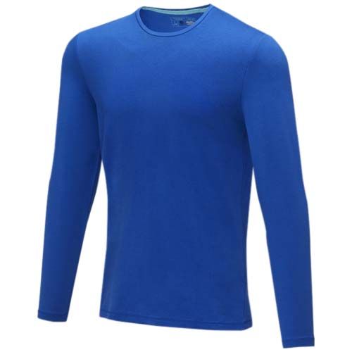 blue Camiseta de manga larga ecológica de hombre Ponoka