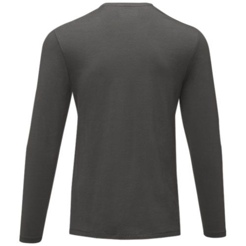 gris tormenta Camiseta de manga larga ecológica de hombre Ponoka