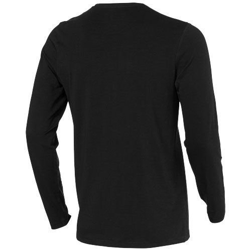 black Camiseta de manga larga ecológica de hombre Ponoka