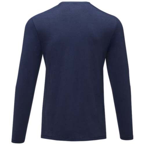 azul marino Camiseta de manga larga ecológica de hombre Ponoka