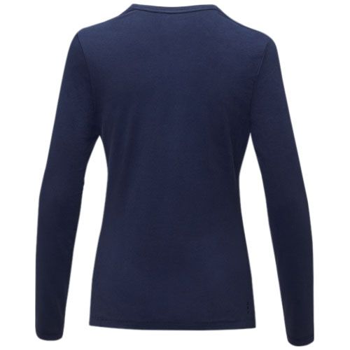 azul marino Camiseta de manga larga ecológica de mujer Ponoka