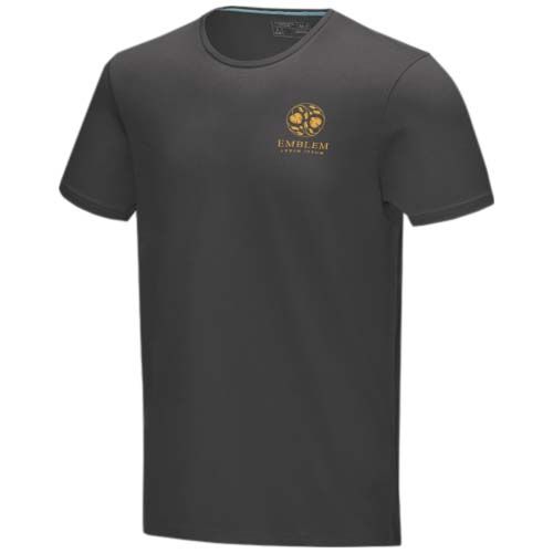 gris tormenta Camisetade manga corta orgánica para hombre