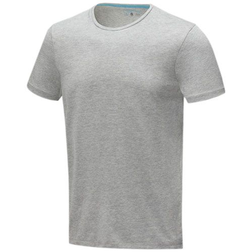 gris mezclado Camisetade manga corta orgánica para hombre