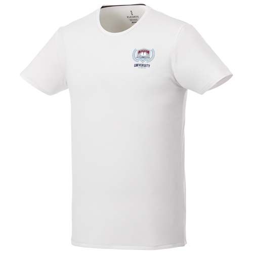 white Camisetade manga corta orgánica para hombre