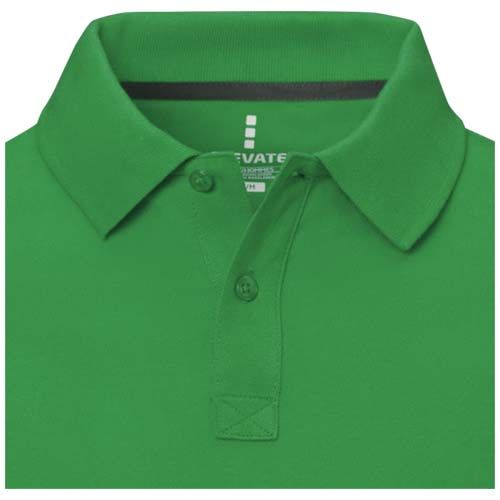 verde helecho Polo de manga corta para hombre