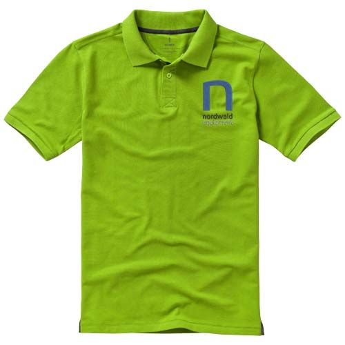 verde manzana Polo de manga corta para hombre