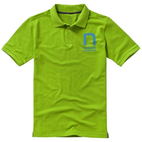 verde manzana Polo de manga corta para hombre