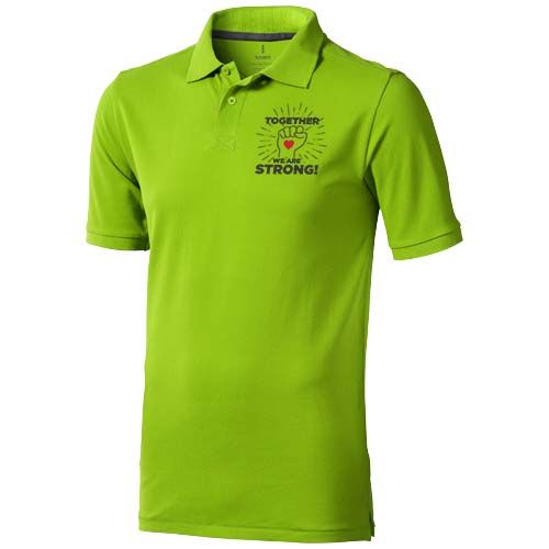 verde manzana Polo de manga corta para hombre