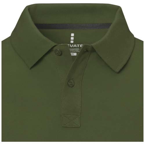 verde militar Polo de manga corta para hombre