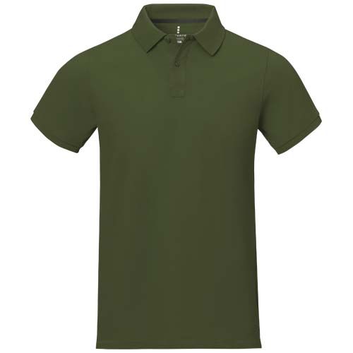 verde militar Polo de manga corta para hombre