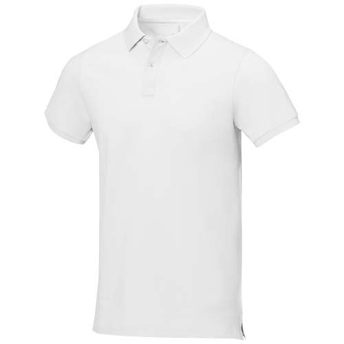 white Polo de manga corta para hombre de 200 g/m² Calgary