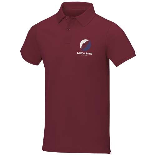 burdeos intenso Polo de manga corta para hombre de 200 g/m² Calgary