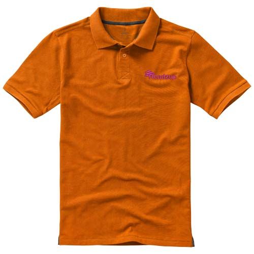 orange Polo de manga corta para hombre