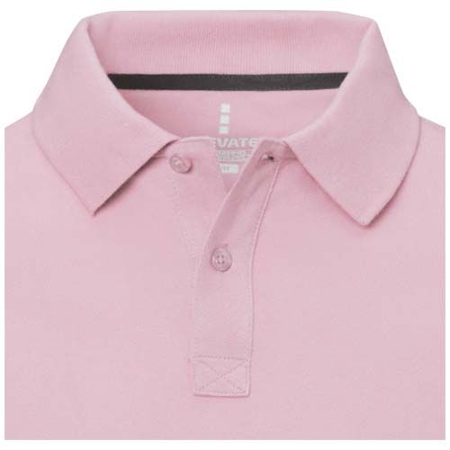 rosa claro Polo de manga corta para hombre