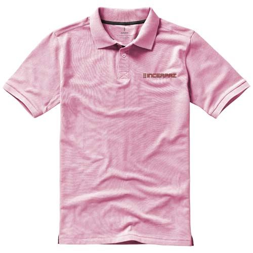 rosa claro Polo de manga corta para hombre