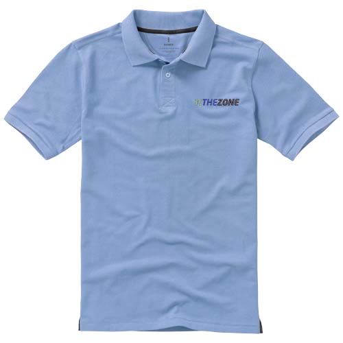 azul claro Polo de manga corta para hombre