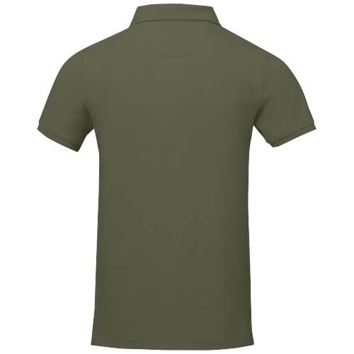 verde bosque Polo de manga corta para hombre