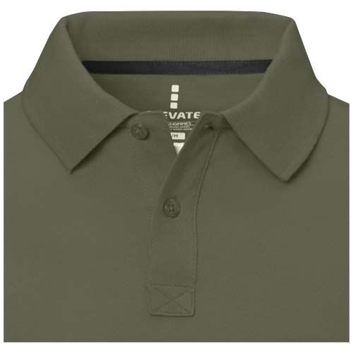 verde bosque Polo de manga corta para hombre