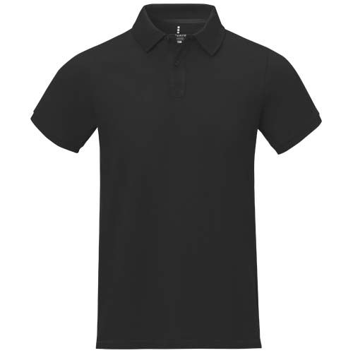 black Polo de manga corta para hombre