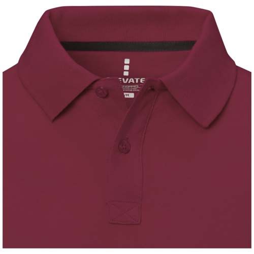 burdeos Polo de manga corta para hombre