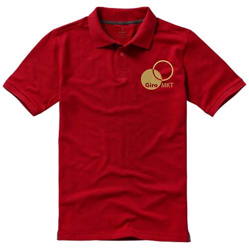 red Polo de manga corta para hombre