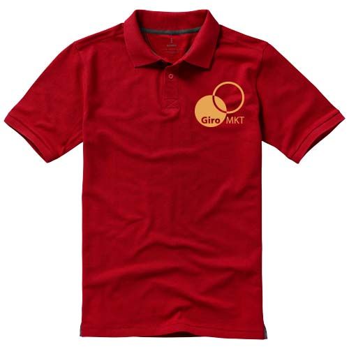 red Polo de manga corta para hombre