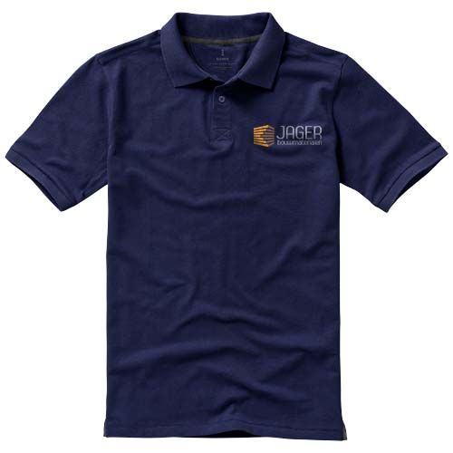 azul marino Polo de manga corta para hombre