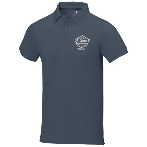 azul oscuro Polo de manga corta para hombre