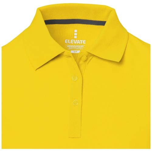 yellow Polo de manga corta para mujer
