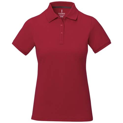 red Polo de manga corta para mujer