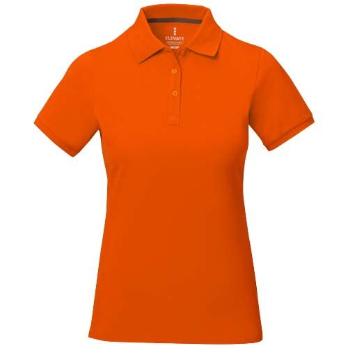 orange Polo de manga corta para mujer