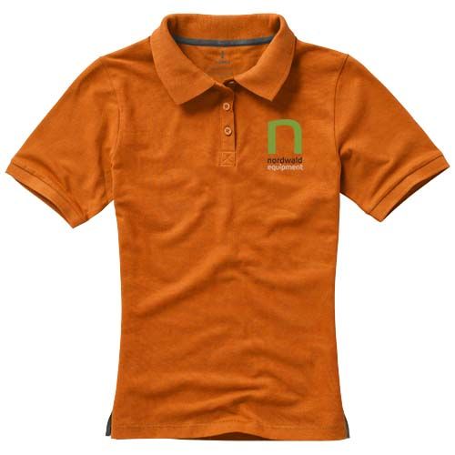 orange Polo de manga corta para mujer