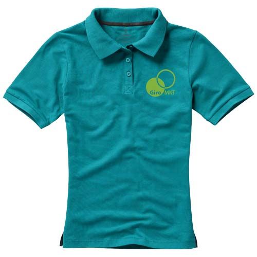 verde agua Polo de manga corta para mujer