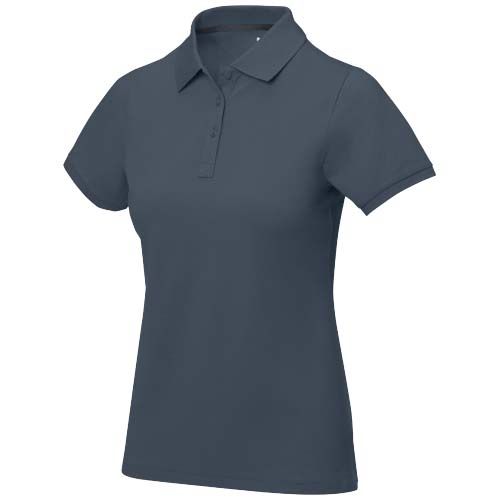 azul oscuro Polo de manga corta para mujer