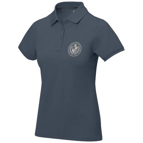 azul oscuro Polo de manga corta para mujer