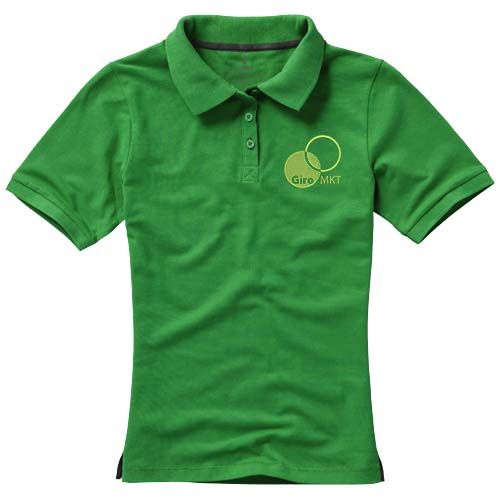 verde helecho Polo de manga corta para mujer