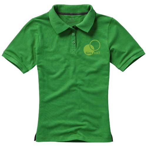 verde helecho Polo de manga corta para mujer