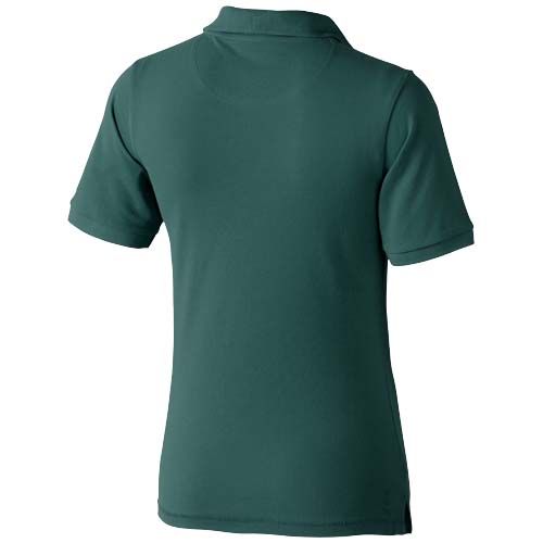 verde bosque Polo de manga corta para mujer