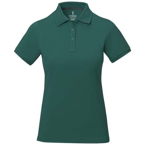 verde bosque Polo de manga corta para mujer