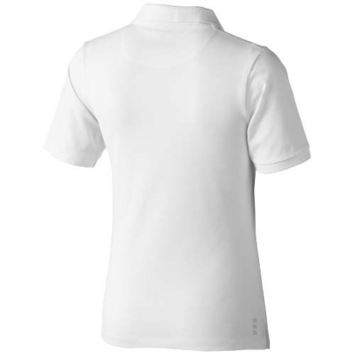 white Polo de manga corta para mujer