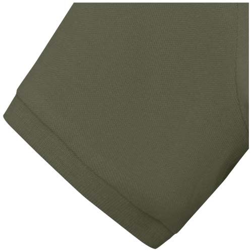 verde bosque Polo de manga corta para mujer