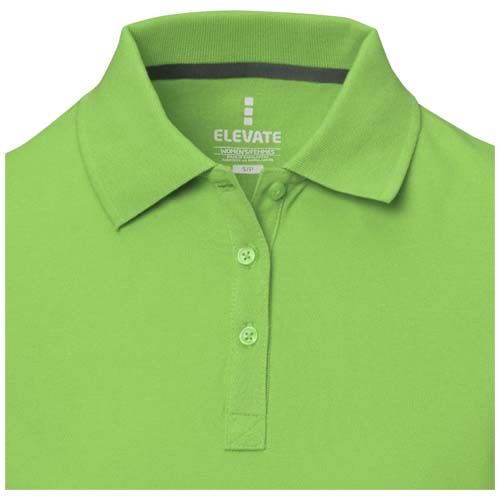 verde manzana Polo de manga corta para mujer